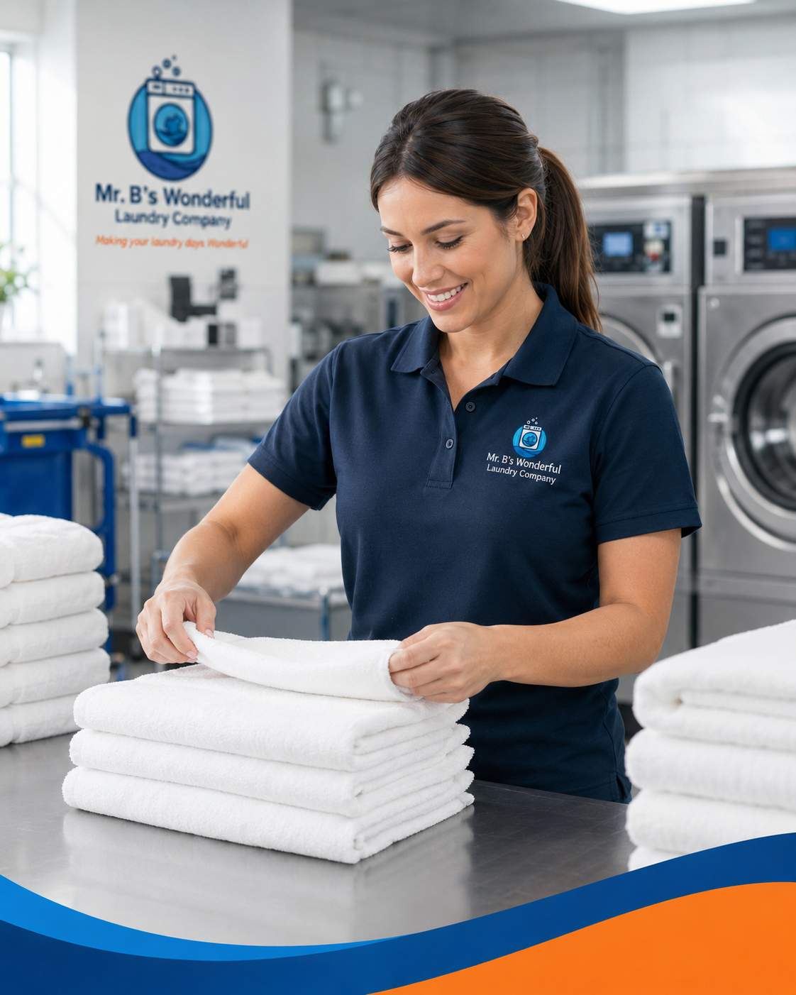 Professional Laundry Care And Towel Folding