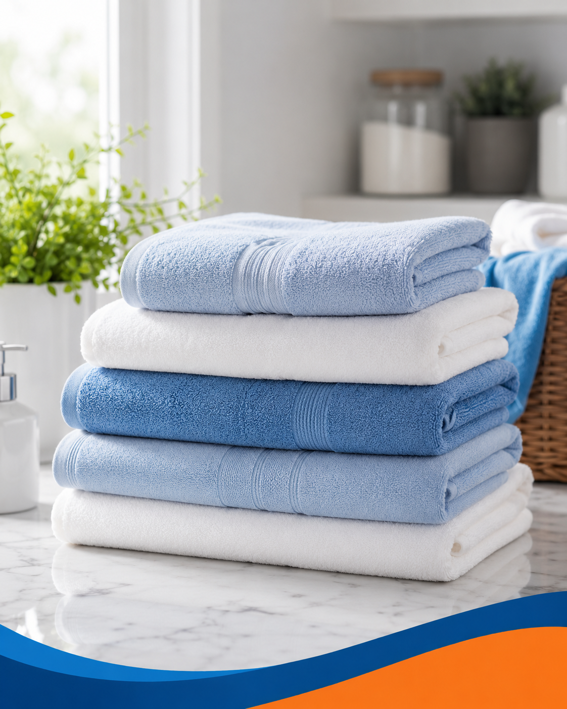 Freshly Folded Towels Ready To Return