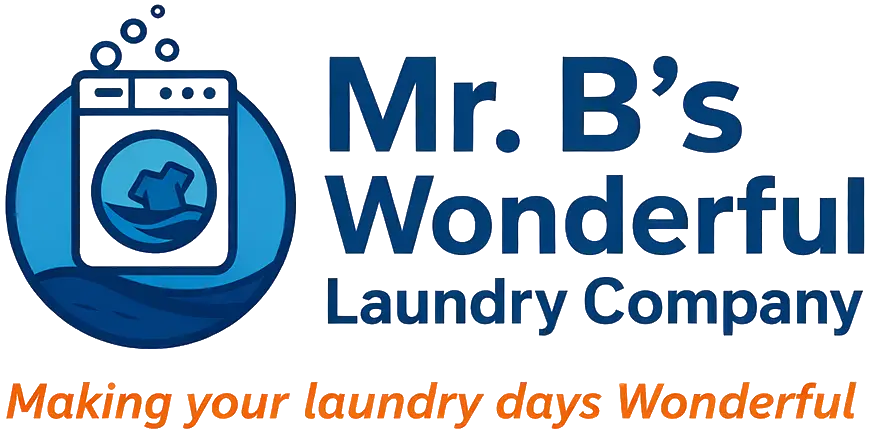Mr. B’s Wonderful Laundry Company Horizontal Logo